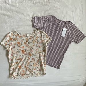 American Eagle Ribbed Baby Tees Bundle